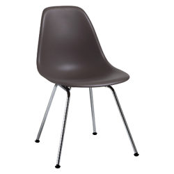 Vitra Eames DSX 43cm Side Chair Mauve Grey / Chrome